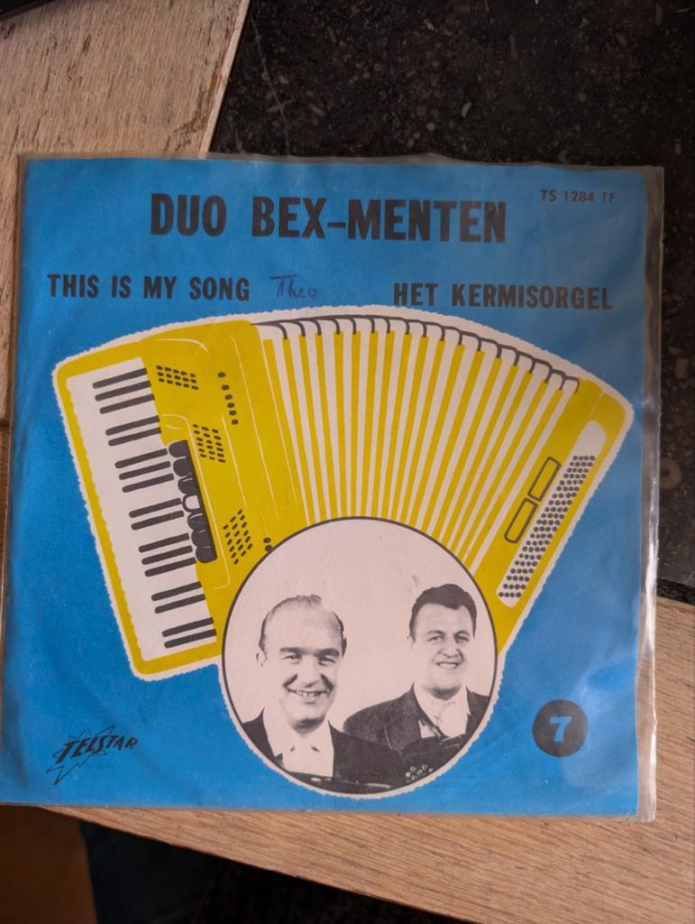 Duo Bex-Menten - This is my song/ Hey kermisorgel, Ophalen of Verzenden, Zo goed als nieuw, Nederlandstalig