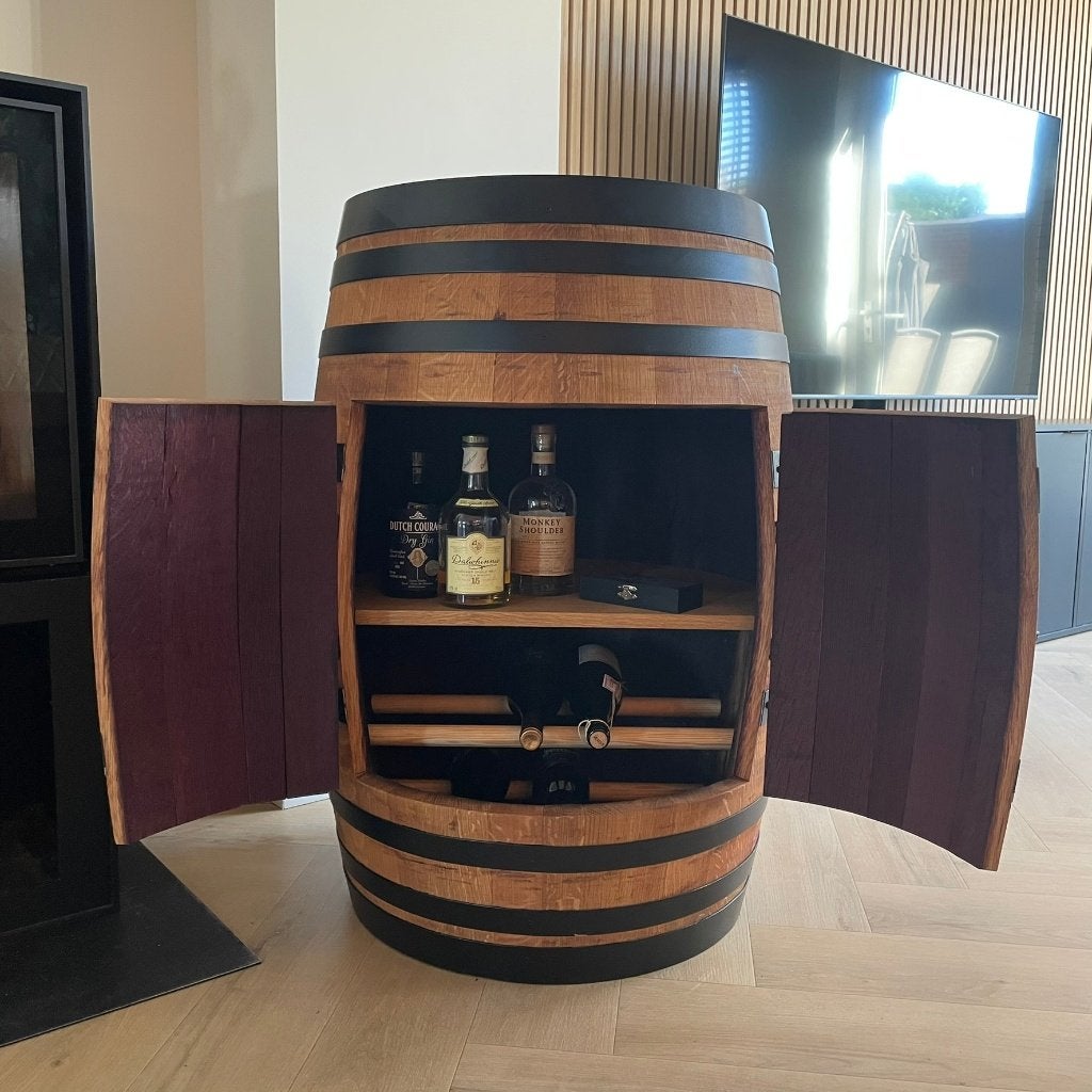 Stel je eigen wijn of drankkast samen uit wijn-whiskyvat, Nieuw, Ophalen of Verzenden, 25 flessen of meer, 75 – 100