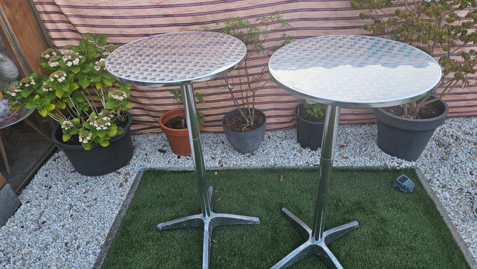 2x Sediamo statafel inklapbaar - Ø 60 cm, Ophalen, In hoogte verstelbaar, Gebruikt