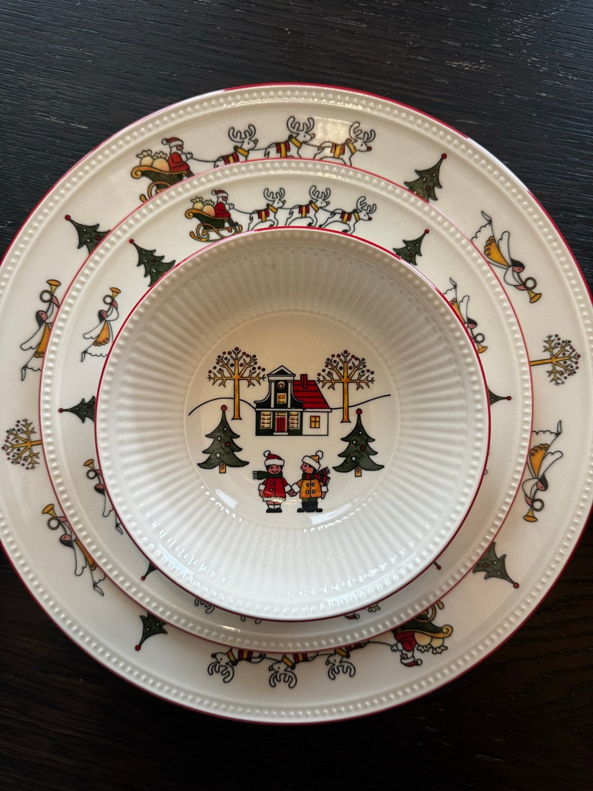 Wedgwood Windsor Christmas kerst servies, Ophalen, Keramiek, Zo goed als nieuw, Overige stijlen