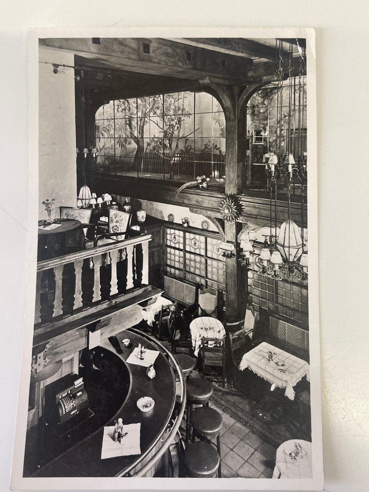 Oude foto Astoria Amsterdam met handtekeningen, Gebruikt, Foto, Ophalen of Verzenden, Gebouw