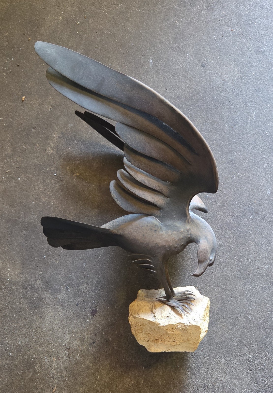 sculptuur roofvogel toegeschreven aan Jean-Pierre Hooft, Ophalen of Verzenden