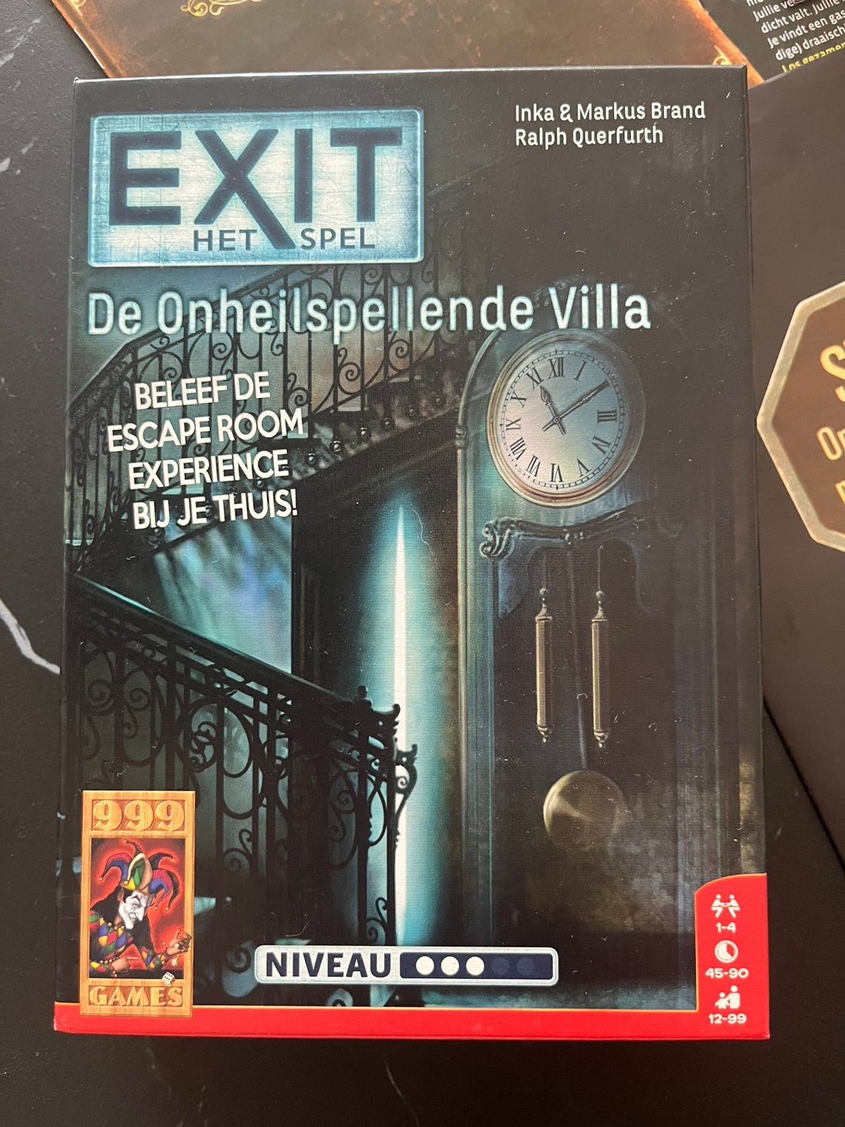 Exit game . De onheilspellende villa, Ophalen of Verzenden, Gebruikt