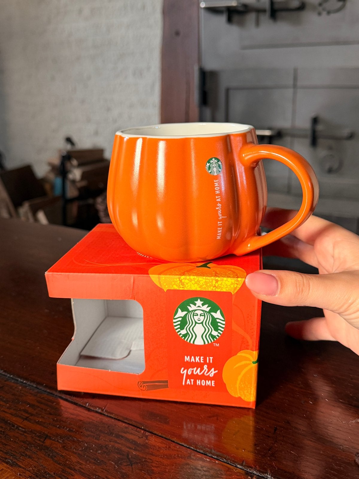 Starbucks Pumpkin mok, Keramiek, Nieuw, Overige stijlen, Starbucks