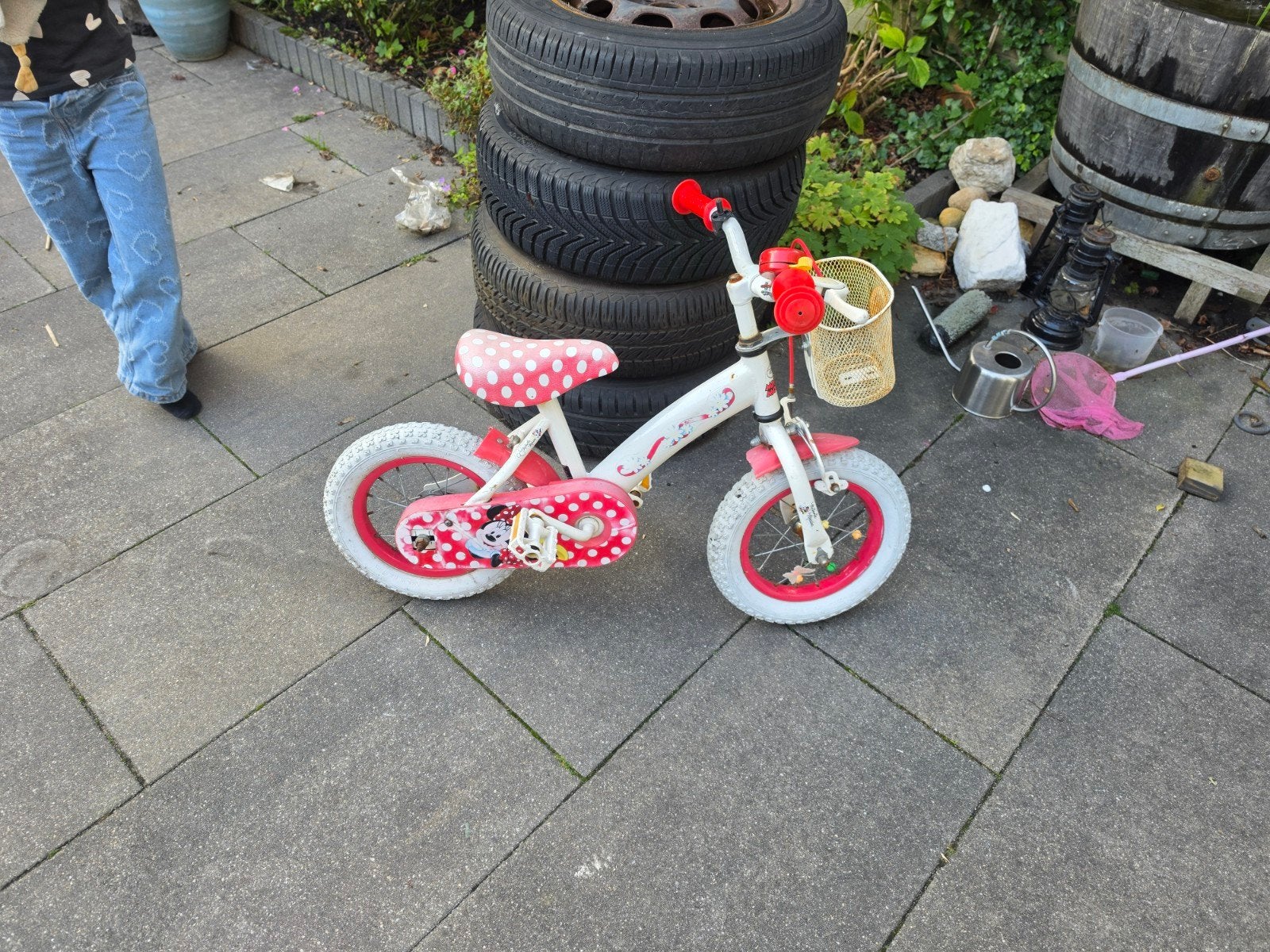 Minnie Mouse fietsje, Ophalen of Verzenden, Gebruikt, Minder dan 16 inch