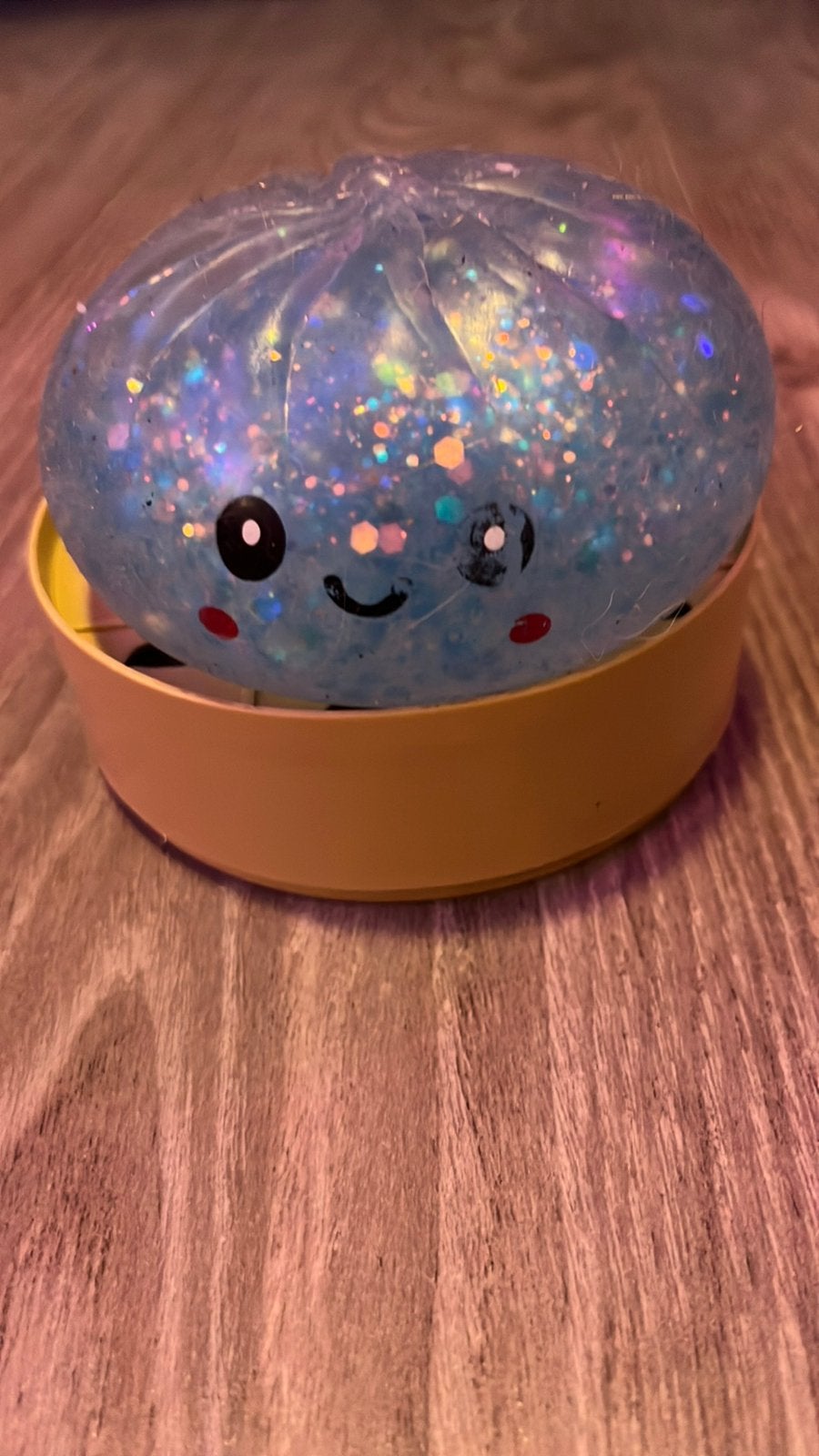 Blauwe normale glitter dumpling, Ophalen of Verzenden, Zo goed als nieuw, Licht