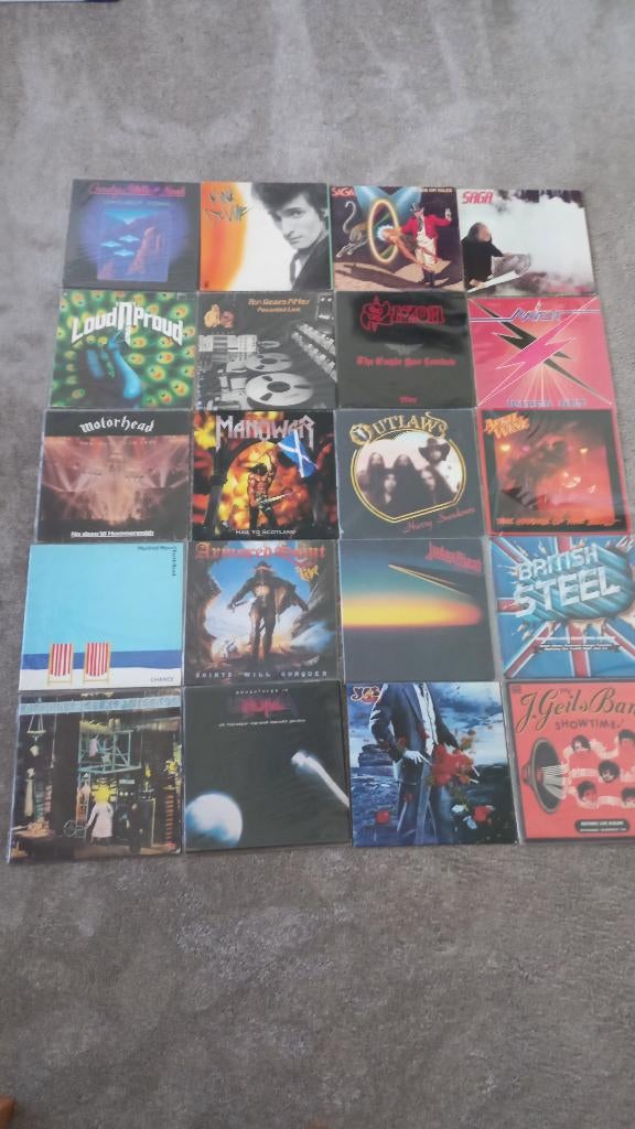 20 hardrock/rock lp's, Originele persing, Ophalen of Verzenden, Zo goed als nieuw, 12 inch