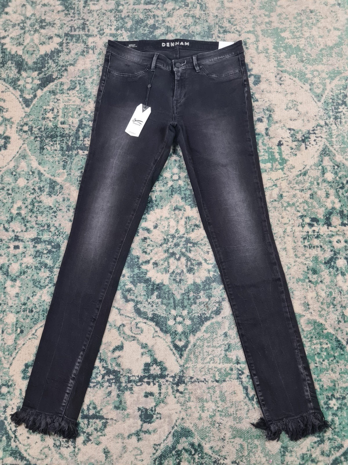 Denham Spray Super Tight Fit W30 L32  Tulsi3032 Mid-rise, Denham, Zwart, Nieuw, Ophalen of Verzenden