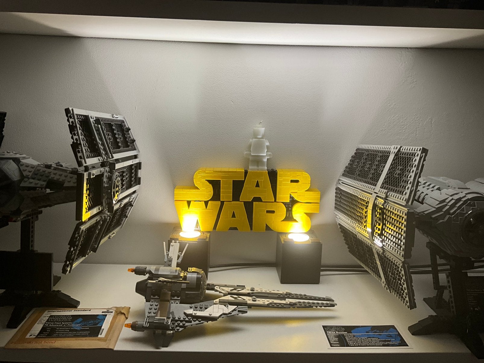 Lego 10175Vader TAdv, MOC Tie Bomber + gratis75242 Black Ace, Ophalen, Zo goed als nieuw, Overige typen