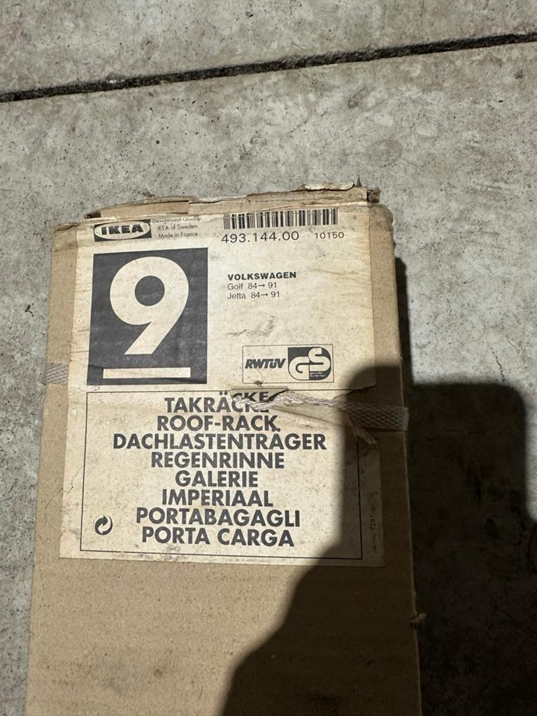 IKEA Dakdragers voor VW Golf 2 (1984-1991) en Jetta, Ophalen of Verzenden, Nieuw