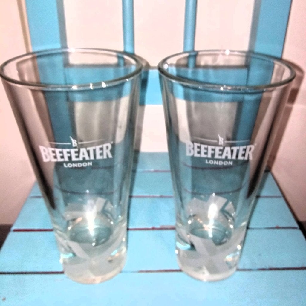Beefeater premium gin mooie zware longdrinkglazen 2 stuks, Verzamelen, Ophalen, Zo goed als nieuw, Overige typen