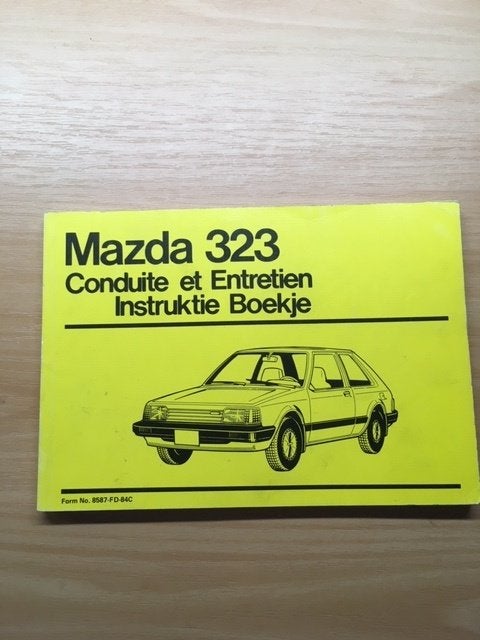 Mazda 323 Instructie Boekje 1984       NL/Frans, Ophalen of Verzenden