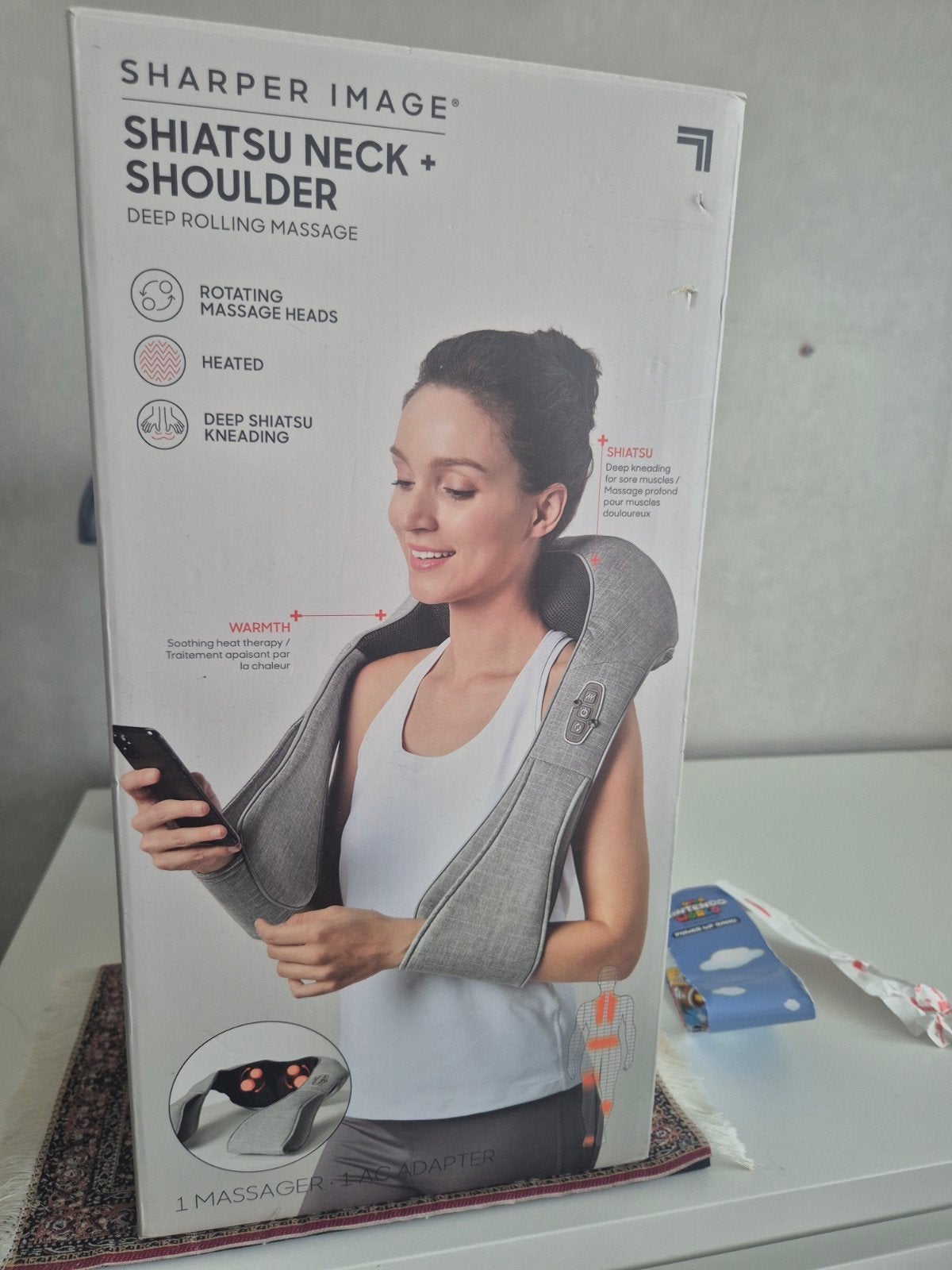 Sharper Shiatsu Nek + Schouder electrische Massageba, Ophalen of Verzenden, Nieuw, Apparaat