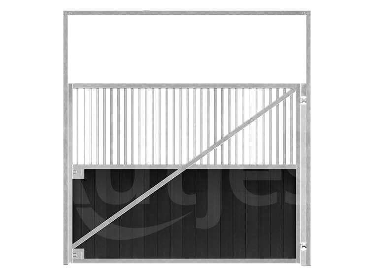 102. Draaibare tussenwand met spijlen | paardenboxen, Dieren en Toebehoren, Stalling en Weidegang, Stalling, 1 paard of pony
