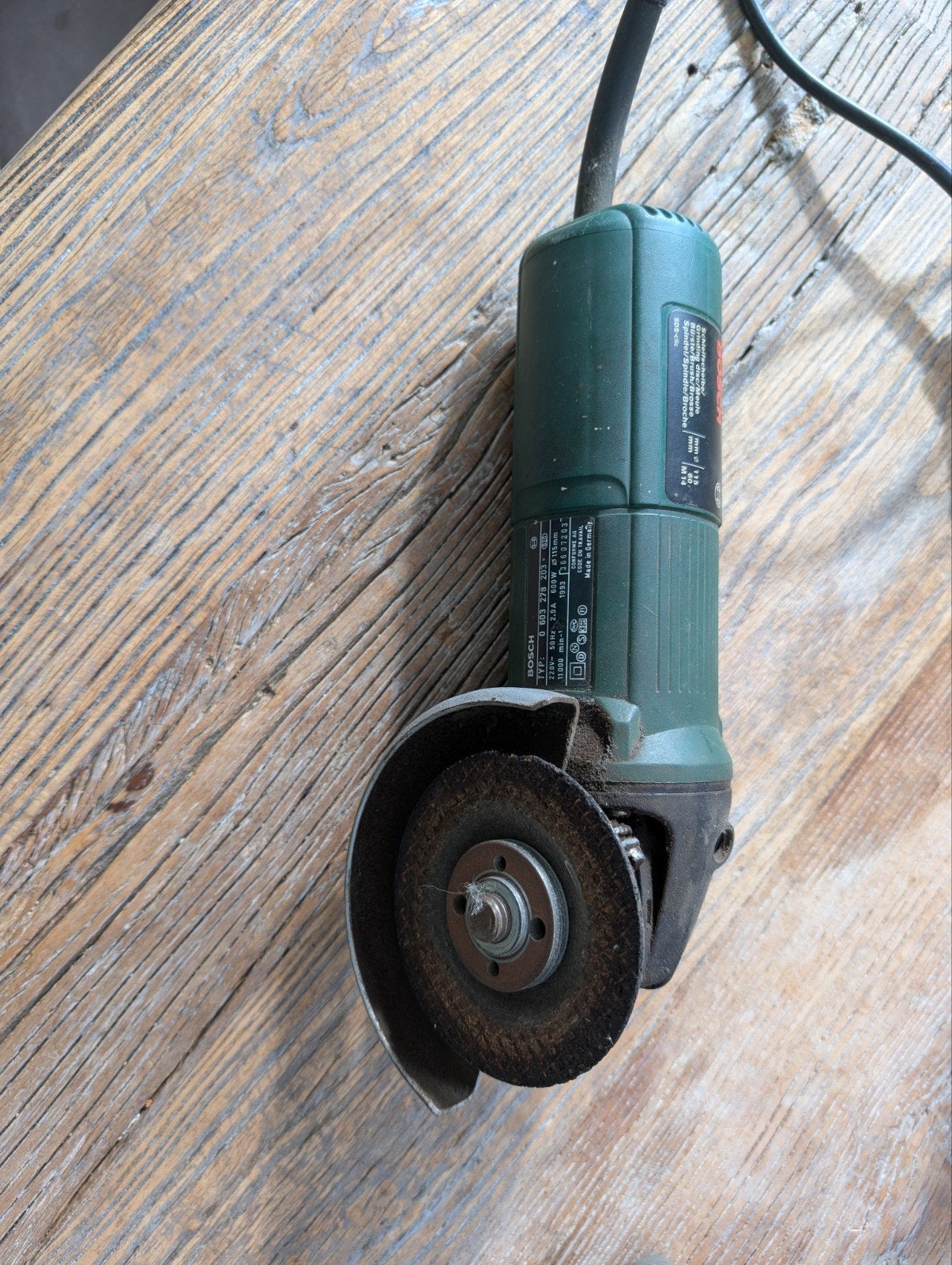 Bosch haakse slijper/ Slijptol PWS 6-115 - 600W, Ophalen, Gebruikt, 700 tot 1000 watt, Haakse handslijpmachine