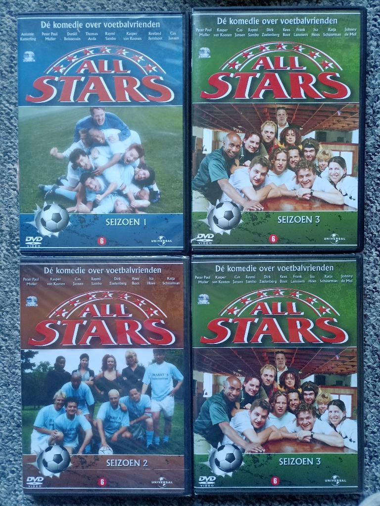 All Stars Gehele Serie 1,2,3 waarvan 2 en 3 nieuw verpakt, Cd's en Dvd's, Dvd's | Tv en Series, Alle leeftijden, Boxset, Ophalen of Verzenden