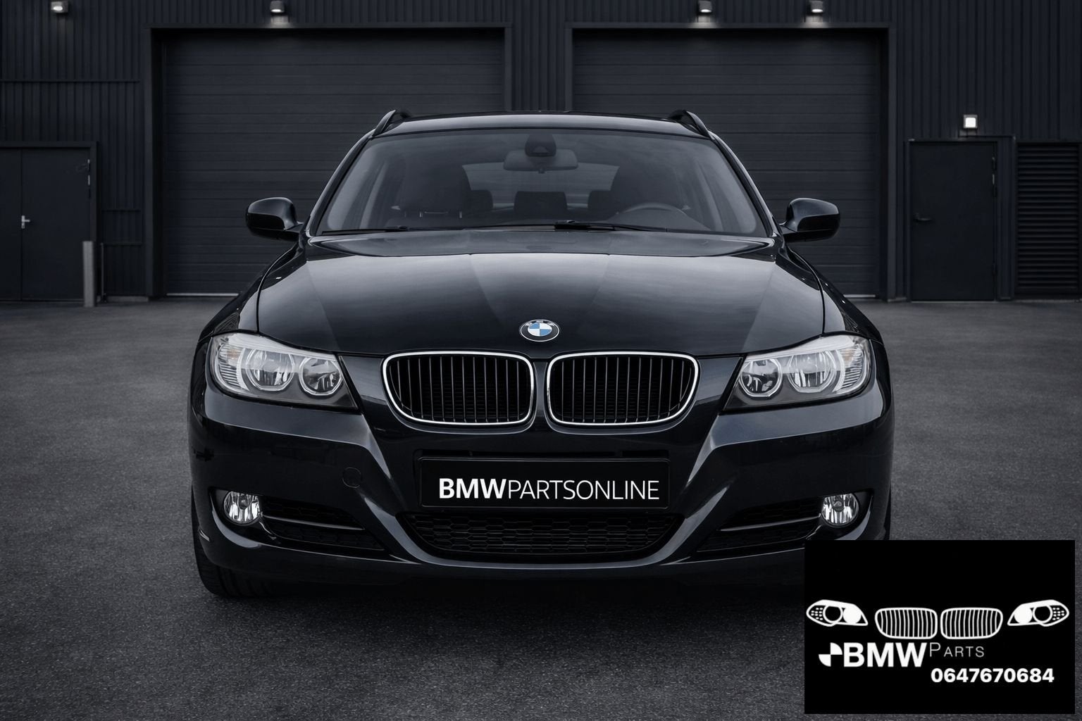 Voorkop Bmw 3-Serie E90 E91 PFL Monaco blauw, Gebruikt, -, Voor, Ophalen of Verzenden