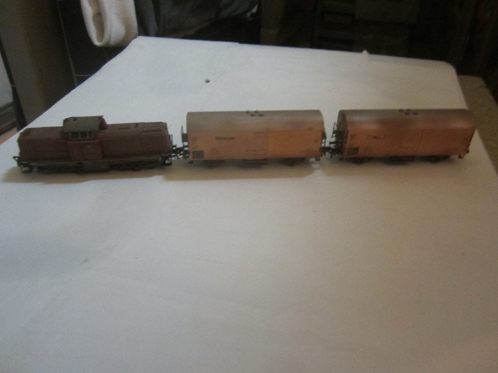 fleischmann Ho 4230+2 koel wagons geweatherd, Hobby en Vrije tijd, Modeltreinen | H0, Gebruikt, Fleischmann, Ophalen of Verzenden