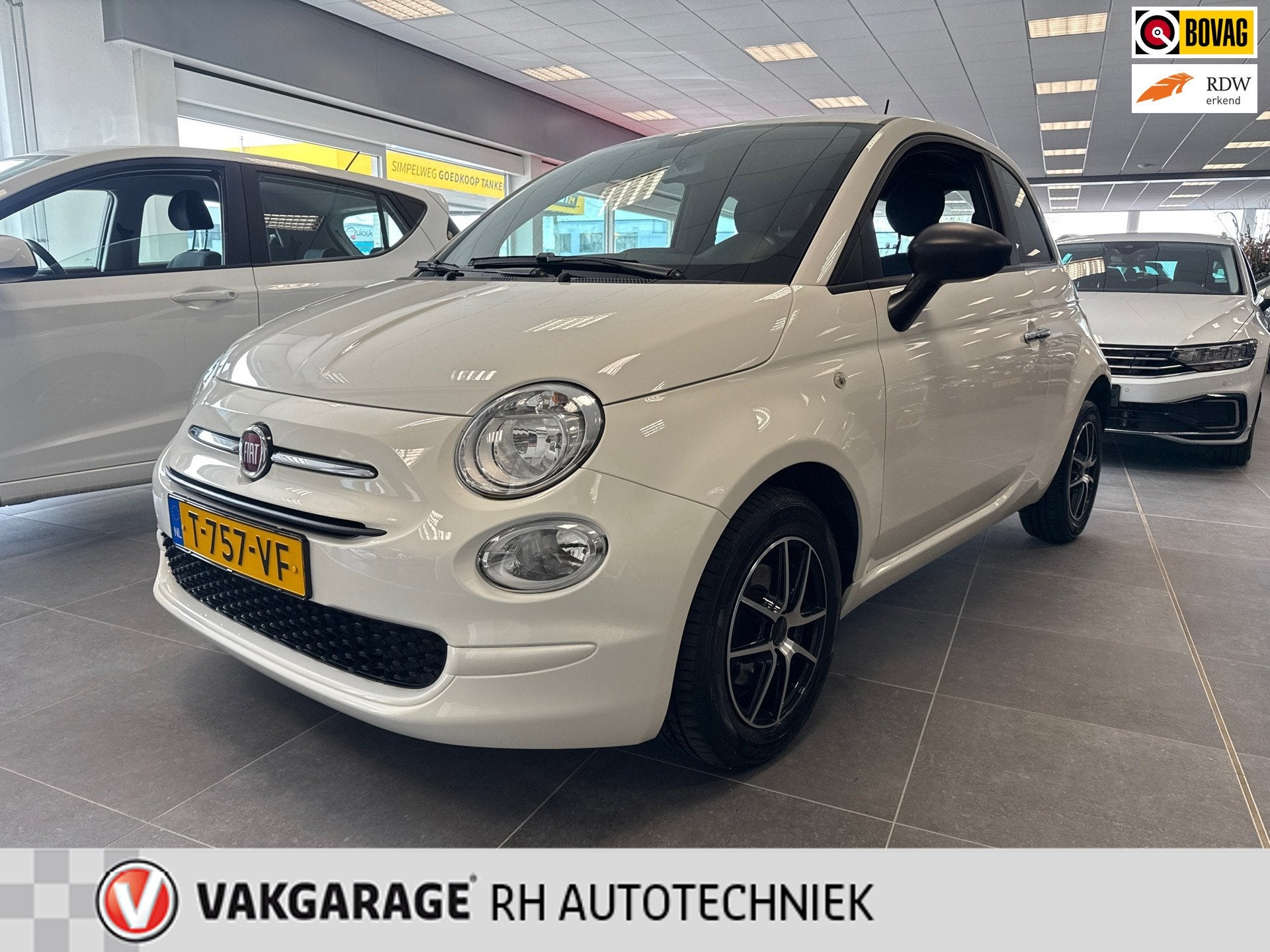 Fiat 500 1.0 Hybrid Cult, 4 stoelen, Wit, Bedrijf, Handgeschakeld