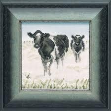 Borduurpakket koeien in de mist 34573, Geen, Geen, Nieuw, Ophalen of Verzenden