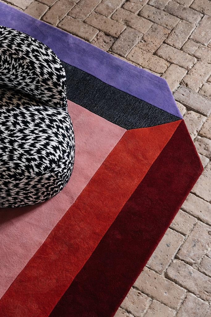 Vloerkleed Layered Teklan Crystal Spectrum 250x350 cm wol, Ophalen, Gebruikt, Wit, 200 cm of meer