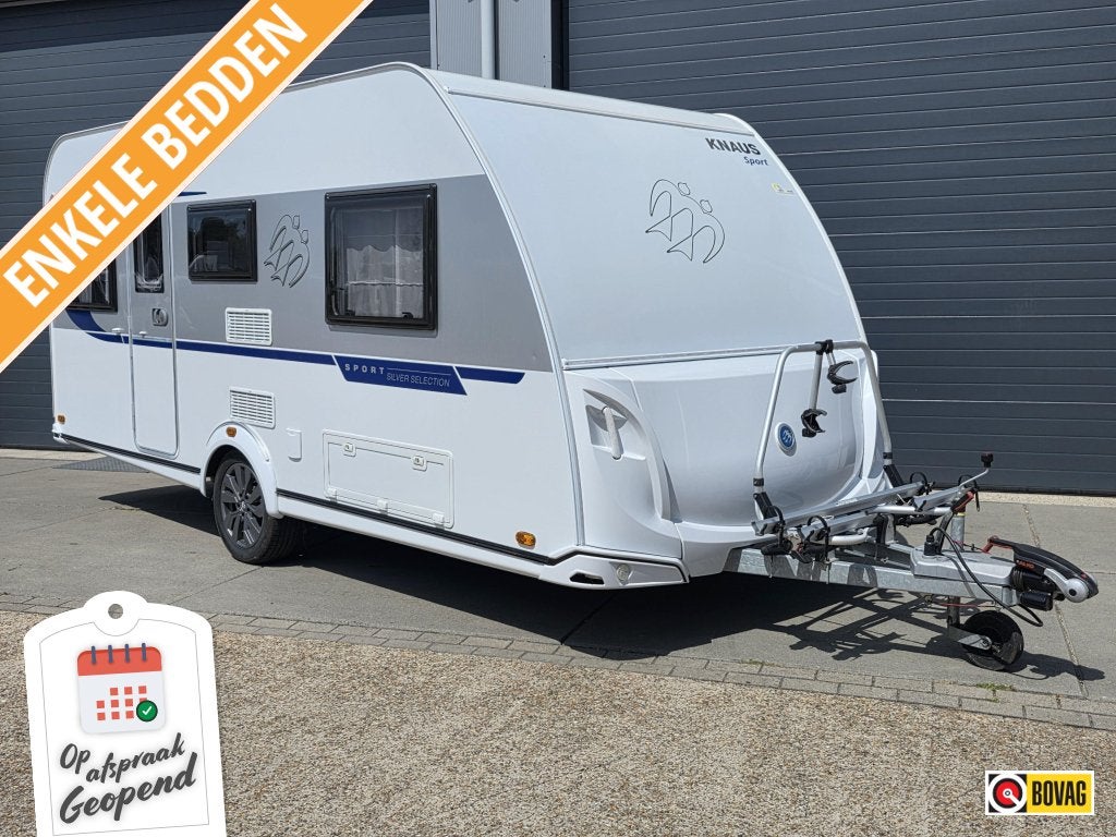 Knaus Sport Silver Selection 460 EU incl Bovag beurt/garanti, Caravans en Kamperen, Caravans, Standaardzit, Schokbreker, Bedrijf