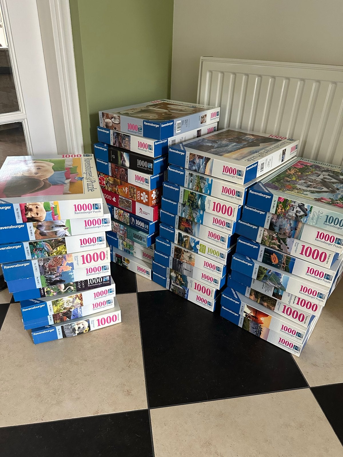 Grote collectie Ravensburger puzzels - 1000 stukjes, Ophalen, 500 t/m 1500 stukjes, Zo goed als nieuw, Legpuzzel