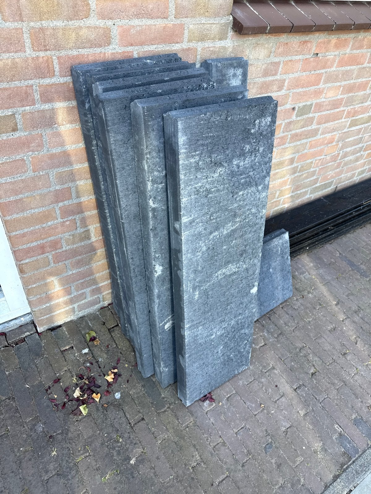 Stoepbanden - Grijs beton, Tuin en Terras, Ophalen, Overige typen, Nieuw, Minder dan 5 m²