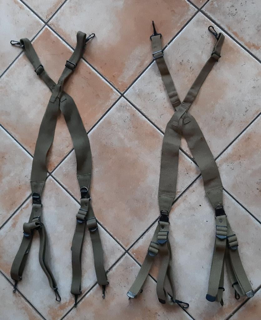 M1936 US Army WW2 Suspenders 1942, Ophalen of Verzenden, Landmacht, Amerika, Kleding of Schoenen