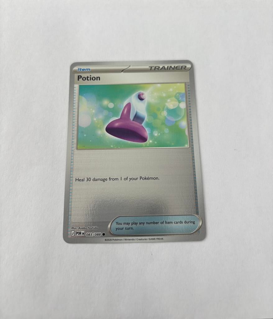 Pokemon Potion 083/088 POR reverse holo, Ophalen of Verzenden, Nieuw, Losse kaart, Foil