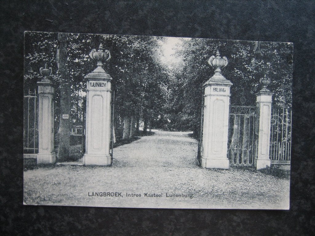 LANGBROEK Intree kasteel Lunenburg, Ophalen of Verzenden, 1940 tot 1960, Utrecht