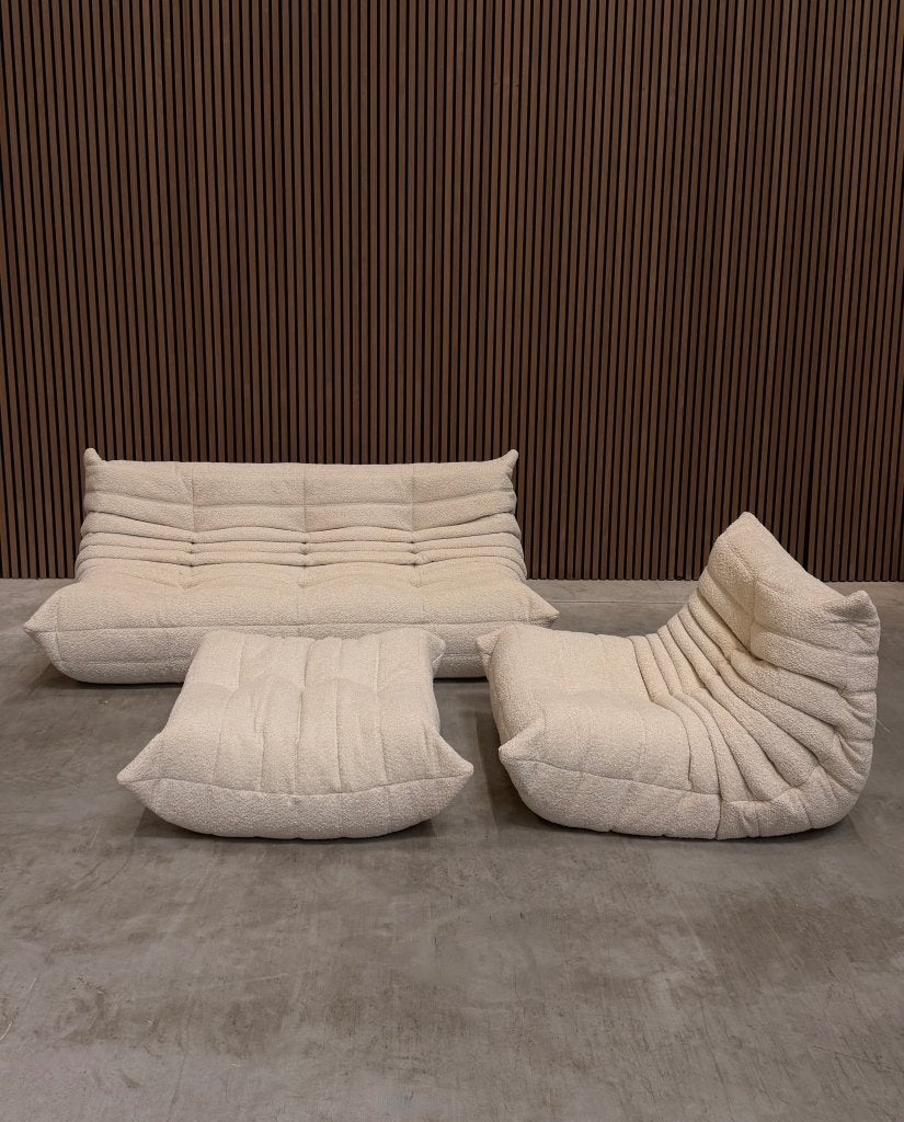 Ligne Roset Togo Modulaire Set | Beige Bouclé | Showroomodel, Ophalen of Verzenden
