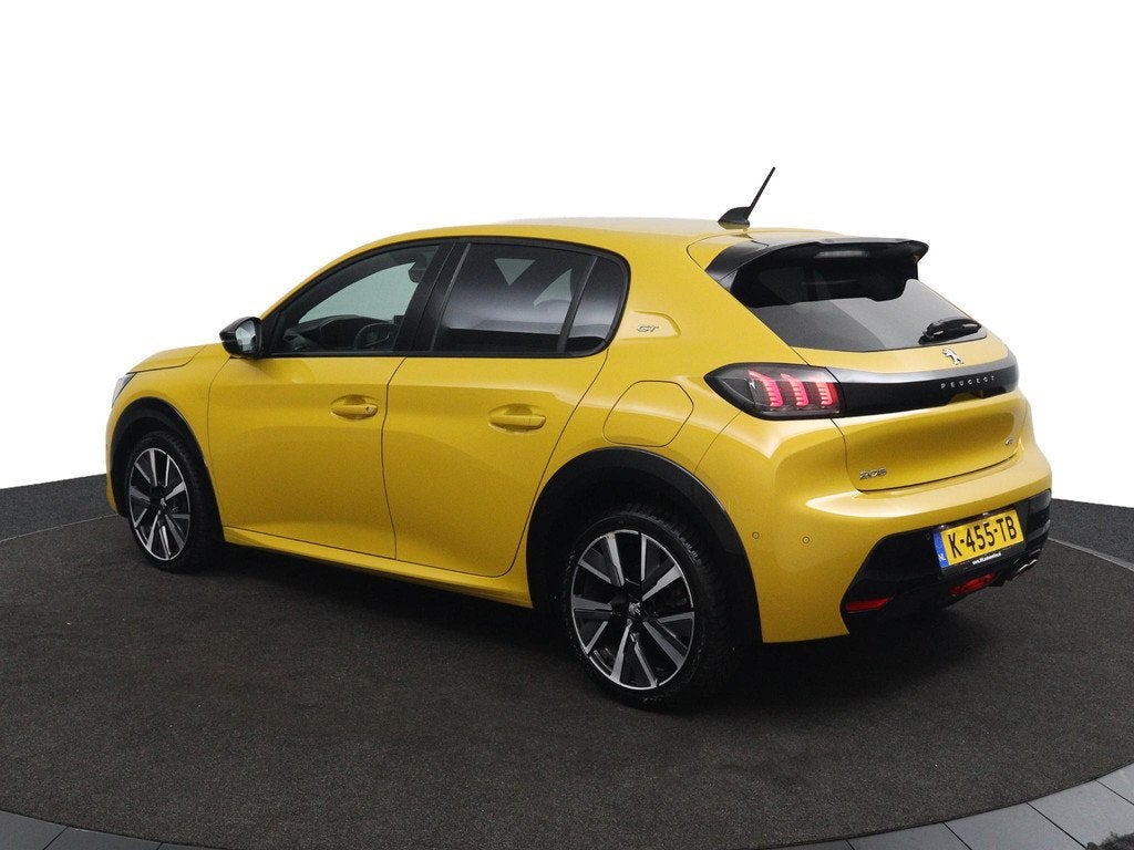 Peugeot 208 GT-LINE*130PK*AUTOM.*CARPLAY*CAM*CRUISE*NAVI*ECC, Parkeersensor, Gebruikt, Euro 6, 1199 cc