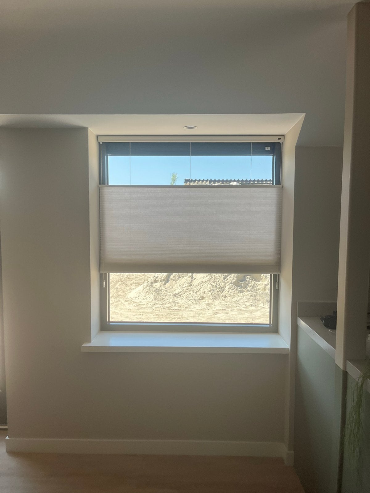 Luxaflex Duette luxe honingraatgordijn isolerend  SmartCord, 120 cm, Zo goed als nieuw, Polyester, Overige typen