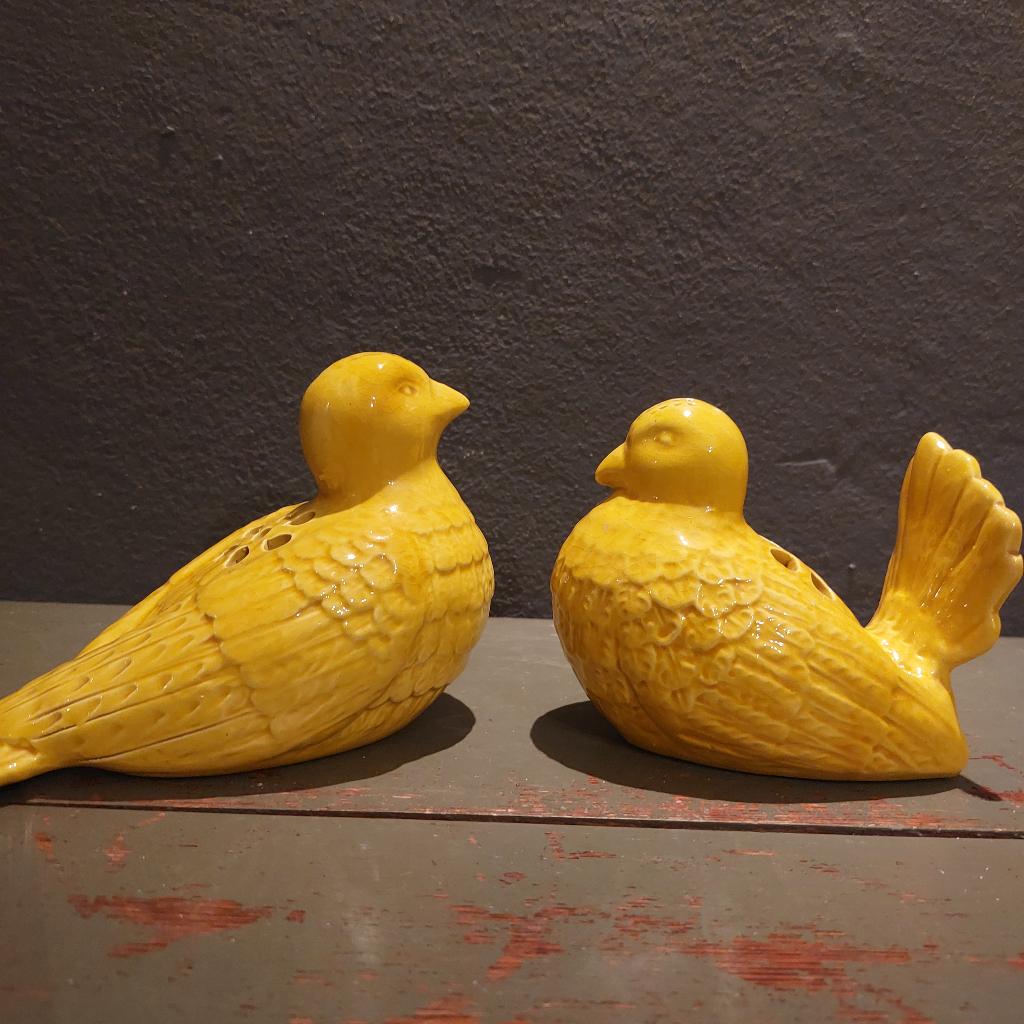 design set van 2 vogels door R. Costa voor Costa Bassano, Antiek en Kunst, Handgemaakt, Minder dan 20 cm, Ophalen of Verzenden