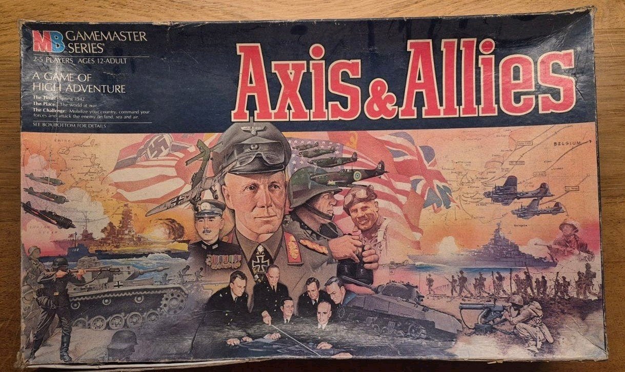 Axis & Allies bordspel - Vintage editie voor verzamelaars, Ophalen, Gebruikt, Milton Bradley