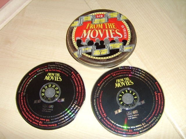 Oud blik met 2 cd From the Movies filmmuziek vintage, Ophalen of Verzenden, Gebruikt