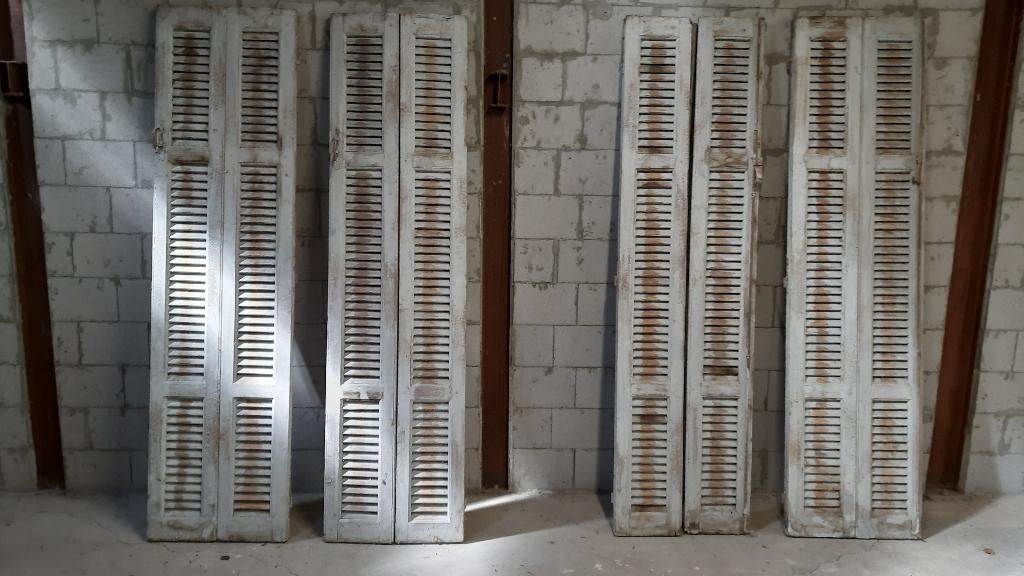 LOUVRE DEURTJES Franse nog 4 stuks per 2 stuks, Doe-het-zelf en Verbouw, Deuren en Horren, Ophalen, Gebruikt, Minder dan 80 cm