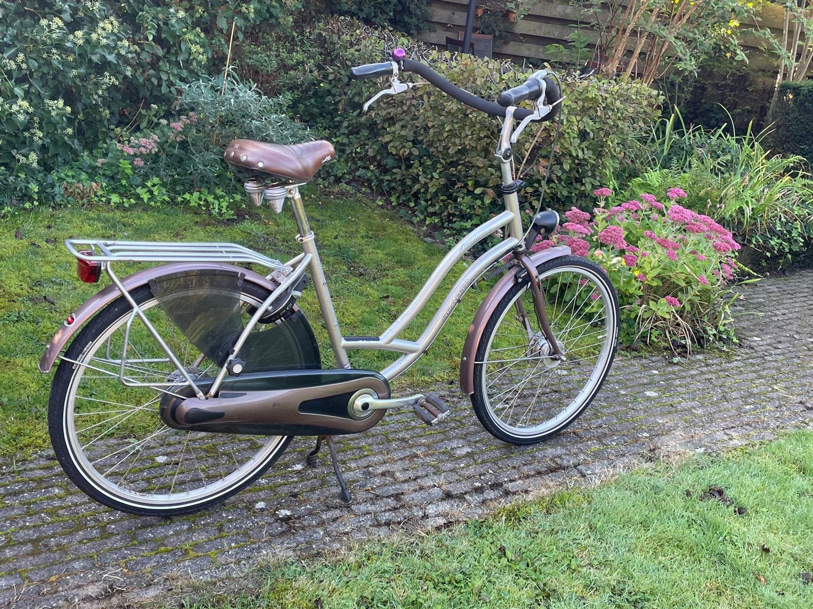 Sparta Amazone moeder/damesfiets, Fietsen en Brommers, Ophalen, Sparta, Gebruikt, Dubbele standaard