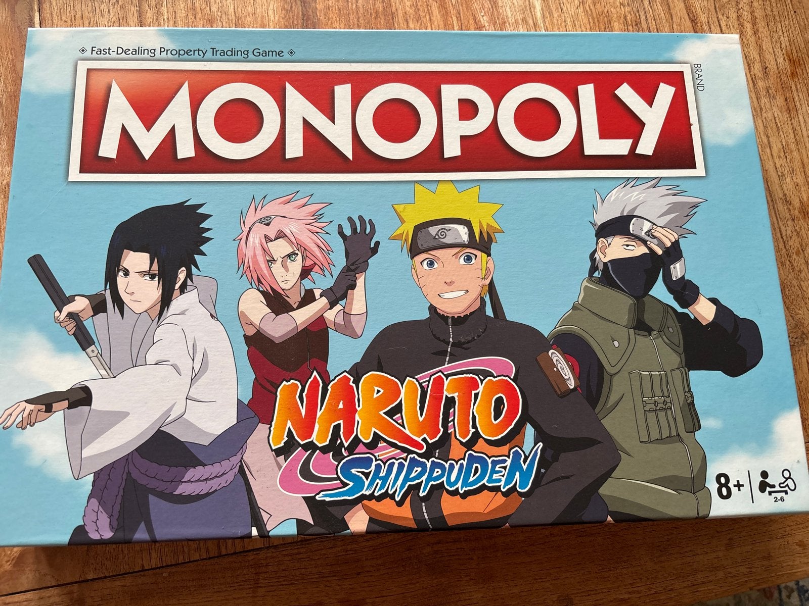 Monopoly Naruto Shippuden Bordspel, Drie of vier spelers, Ophalen, Zo goed als nieuw