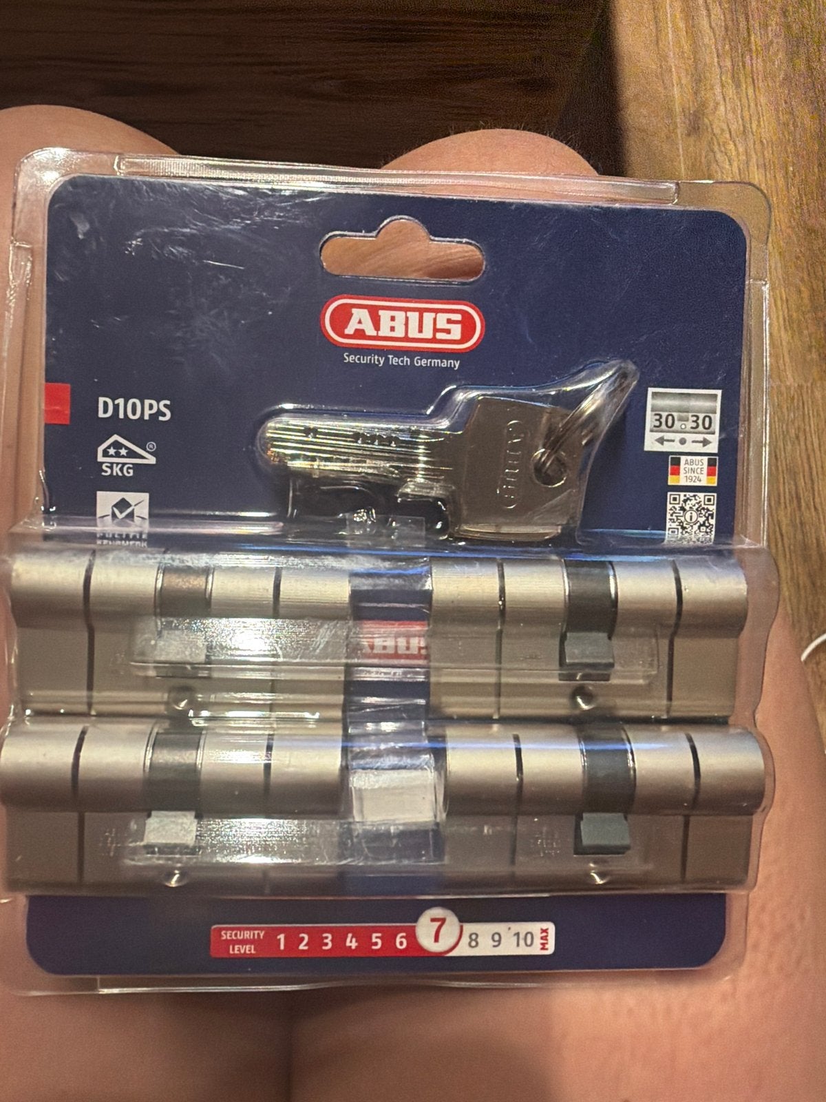 ABUS D10PS Deurslot Cilinder 30/30 SKG** Nieuw, Ophalen, Nieuw, Overige materialen, Slot