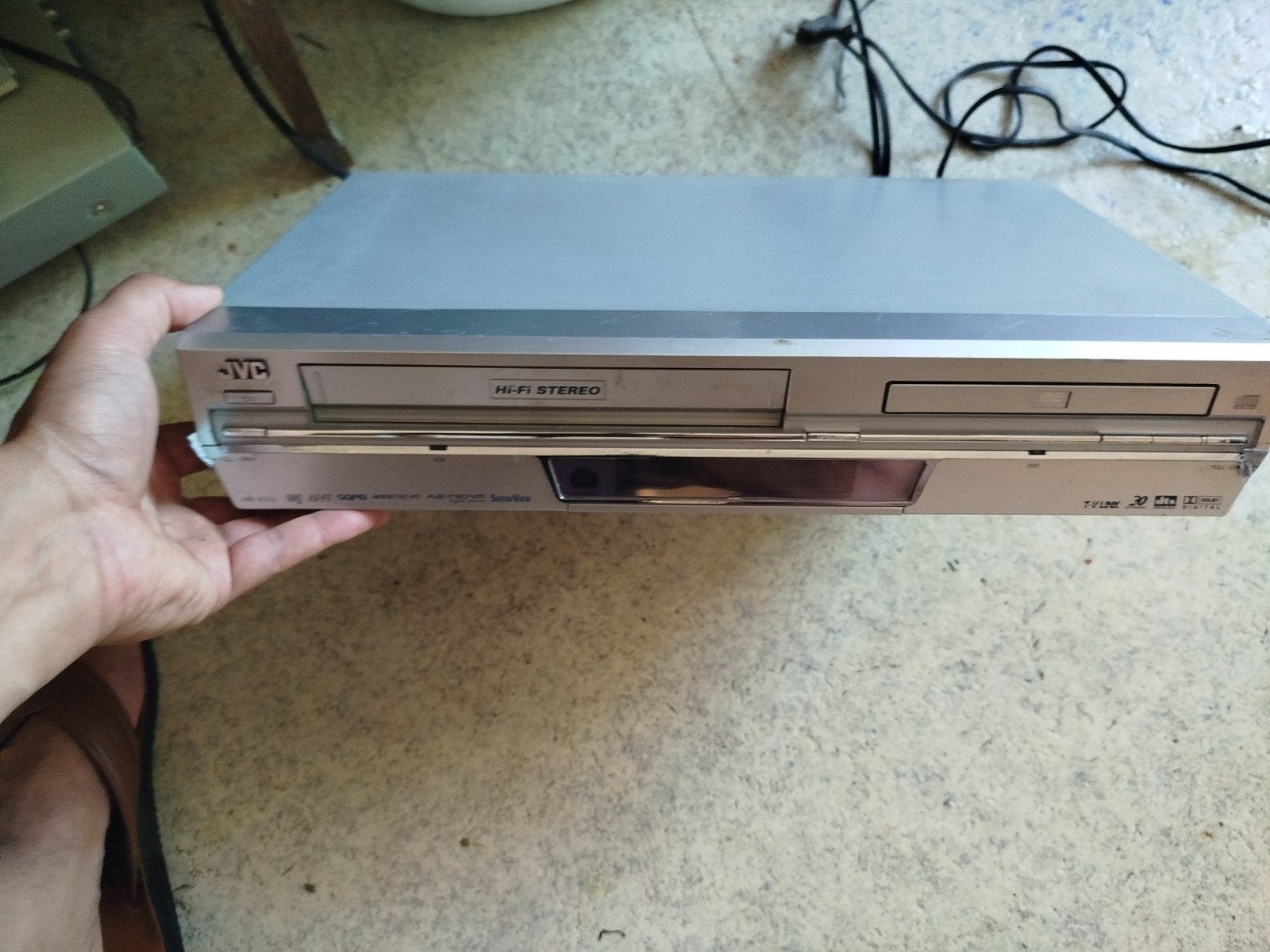 JVC DVD-speler/recorder - Zilver - Goede staat, Ophalen, Gebruikt, Dvd-recorder, JVC