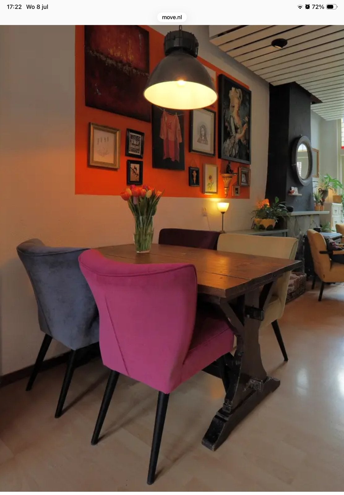 Tafel, tafelonderstel met los blad (+ stoelen), Ophalen, Gebruikt, 100 tot 150 cm, 50 tot 100 cm