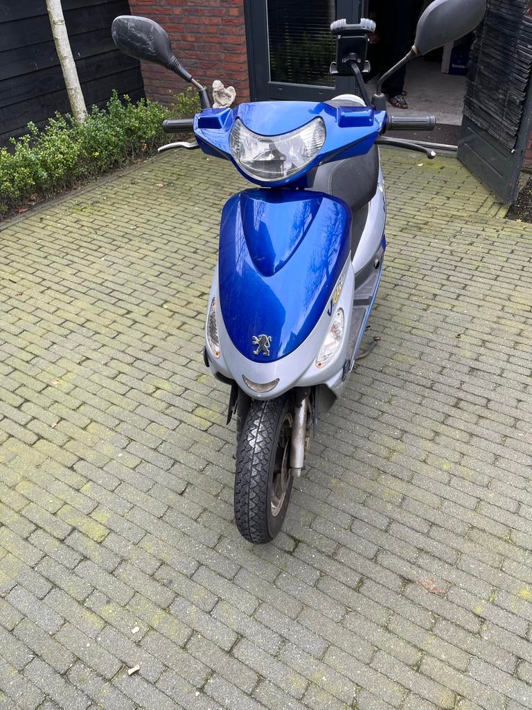 Peugeot V-Clic Scooter uit 2009 - Blauw/Zilver, Ophalen, Gebruikt, Overige modellen, Maximaal 45 km/u