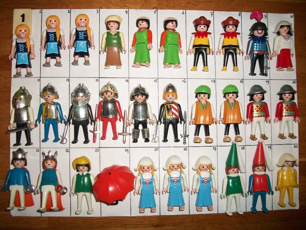 Middeleeuwen, diverse onderdelen, figuren, Kinderen en Baby's, Speelgoed | Playmobil, Complete set, Zo goed als nieuw, Figuren