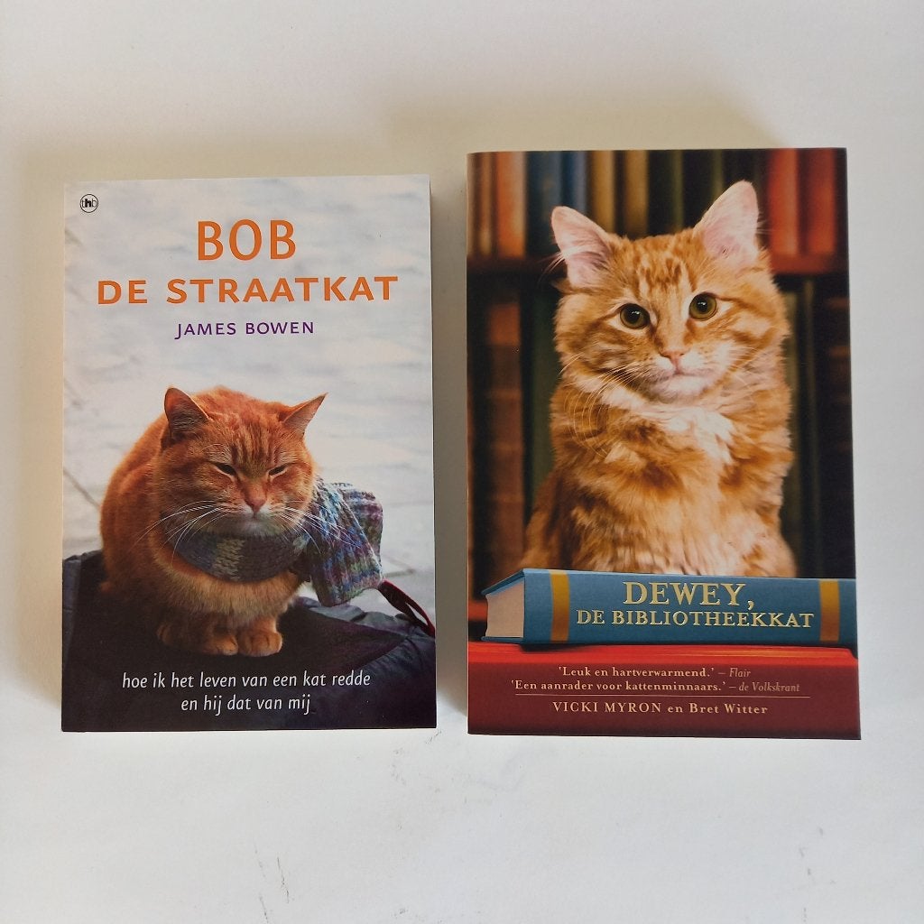 Dewey, de bibliotheekkat & Bob de straatkat boeken, Boeken, Diverse, Ophalen of Verzenden, Zo goed als nieuw, Katten
