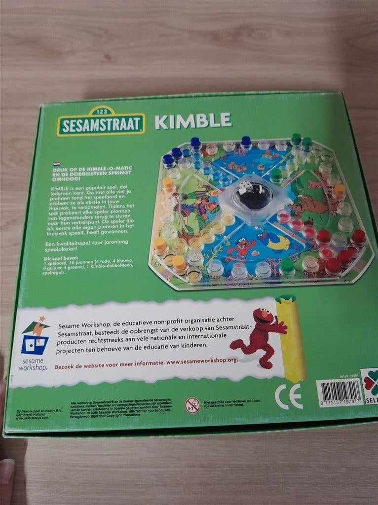Sesamstraat kimble - mens erger je niet - s1482, Verzenden, Zo goed als nieuw