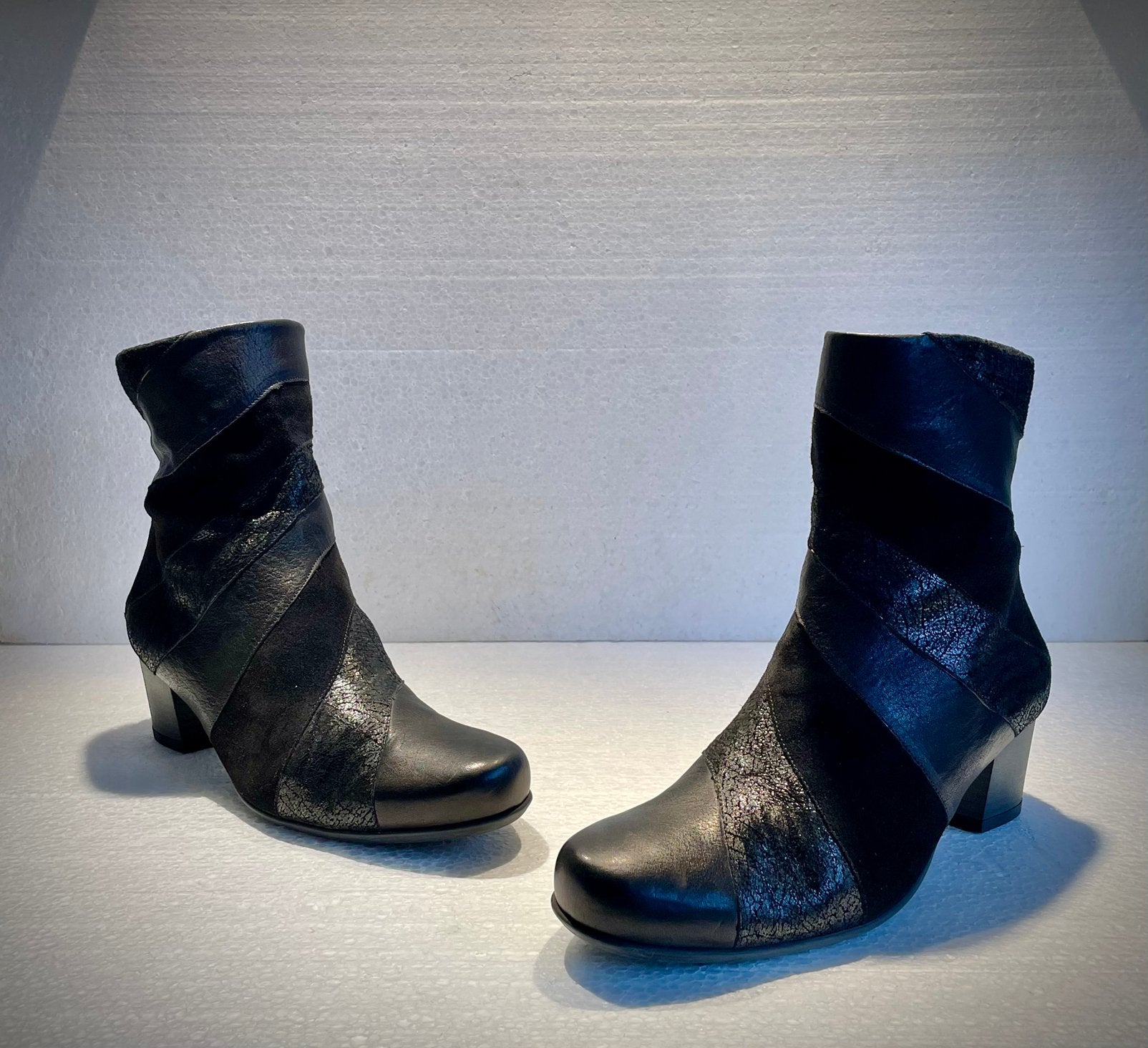 Durea design enkel laarzen hakken met mooie details zwart 41, Ophalen of Verzenden, Zwart, Lage of Enkellaarzen