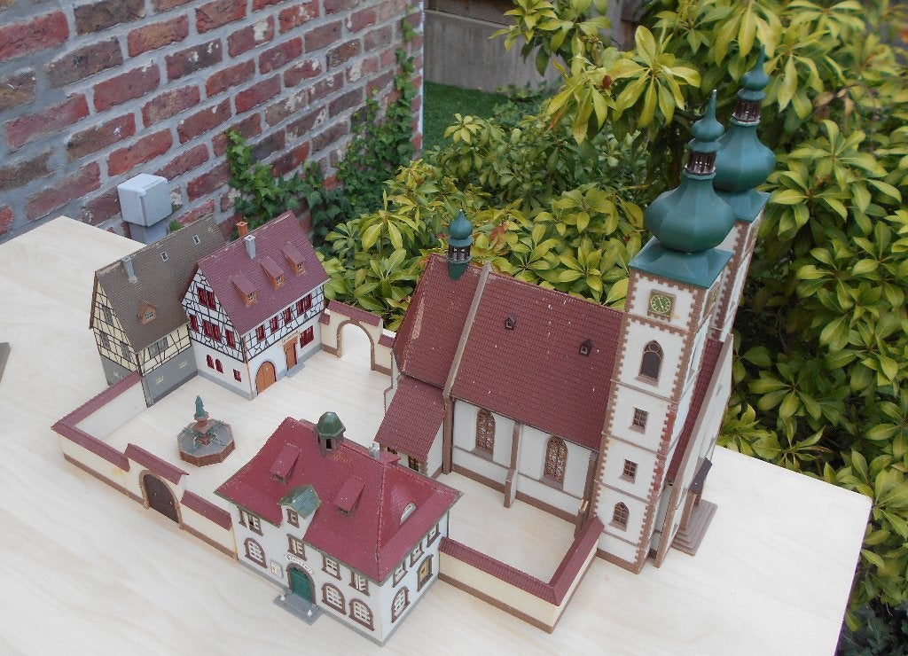 heel mooi faller H0 B350 exclusief kloosterhof - zeldzaam !, Ophalen, Gelijkstroom of Wisselstroom, Brug, Tunnel of Gebouw, Overige merken