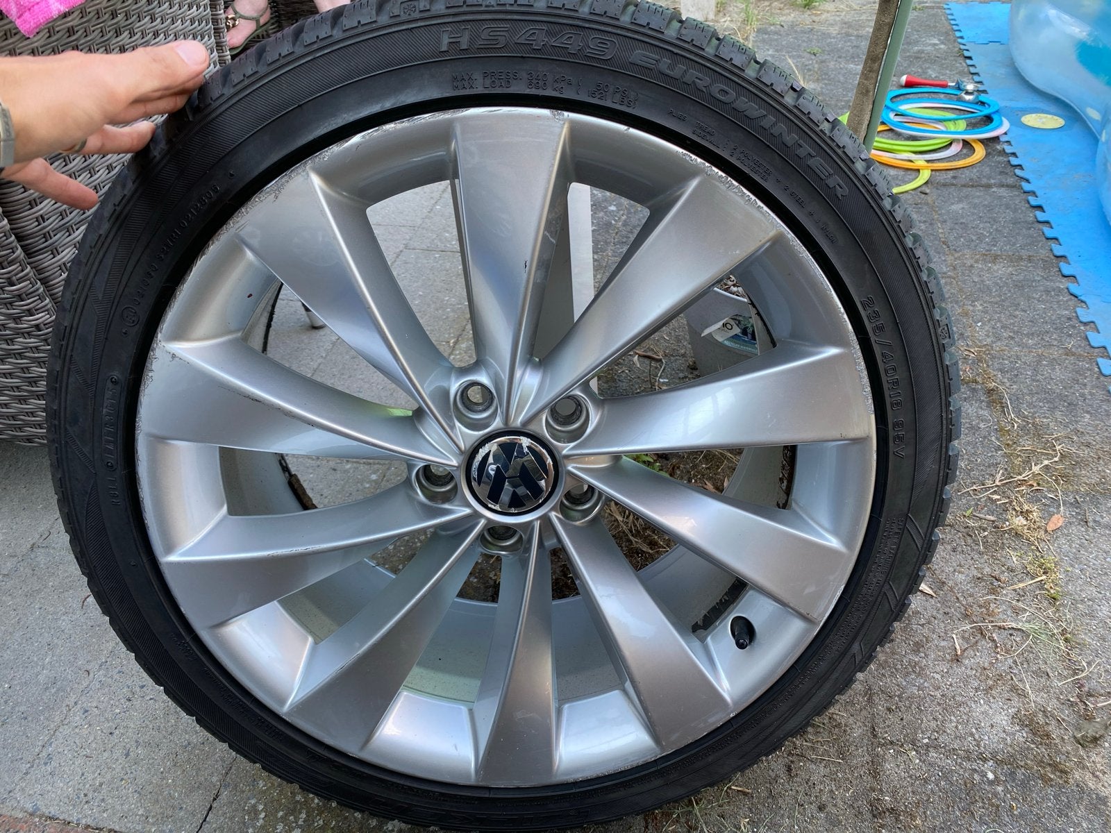 18 inch interlagos velgen met winterbanden, Ophalen, 18 inch, Gebruikt, Banden en Velgen